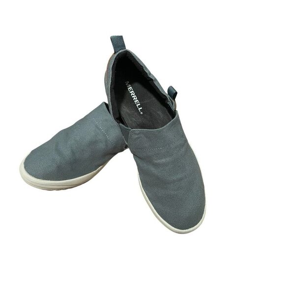 Merrell Gridway Moc Canvas Slipons  Blue shoes 8.5 - Picture 1 of 4